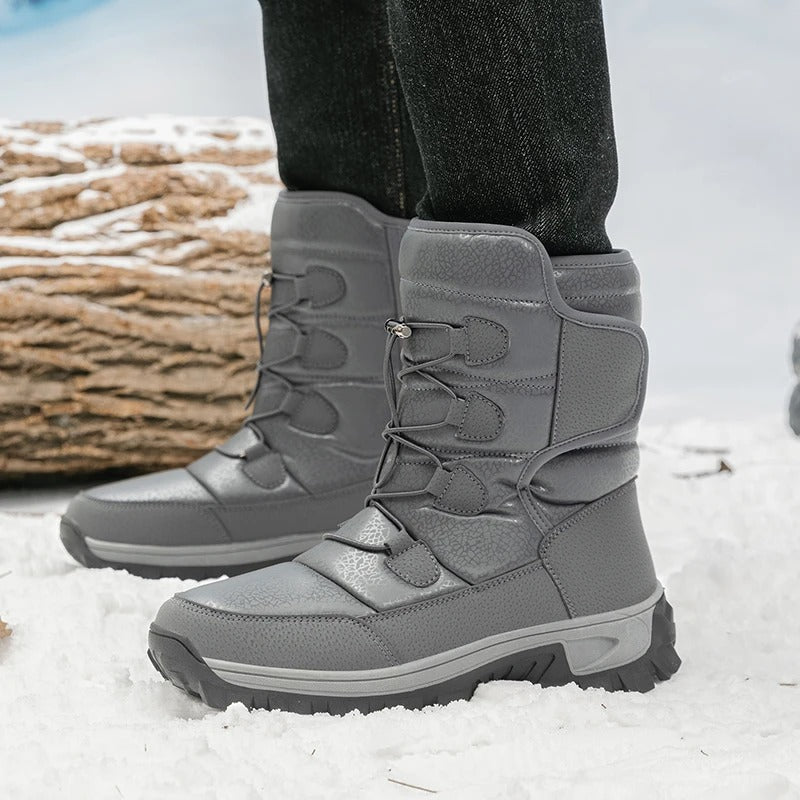 Bottes d'hiver en peluche pour hommes