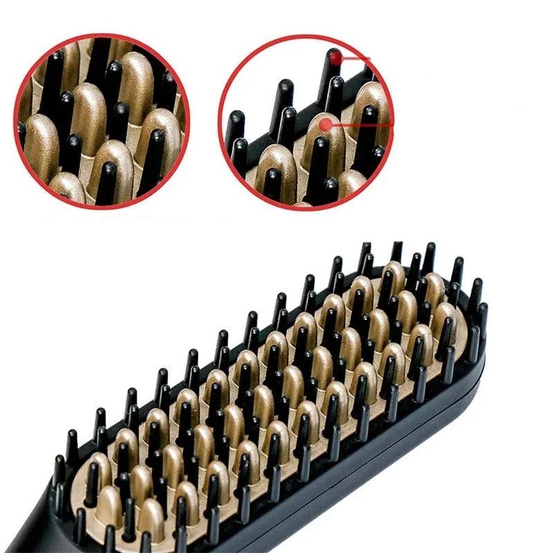 Brosse à lisser les poils de barbe pour homme