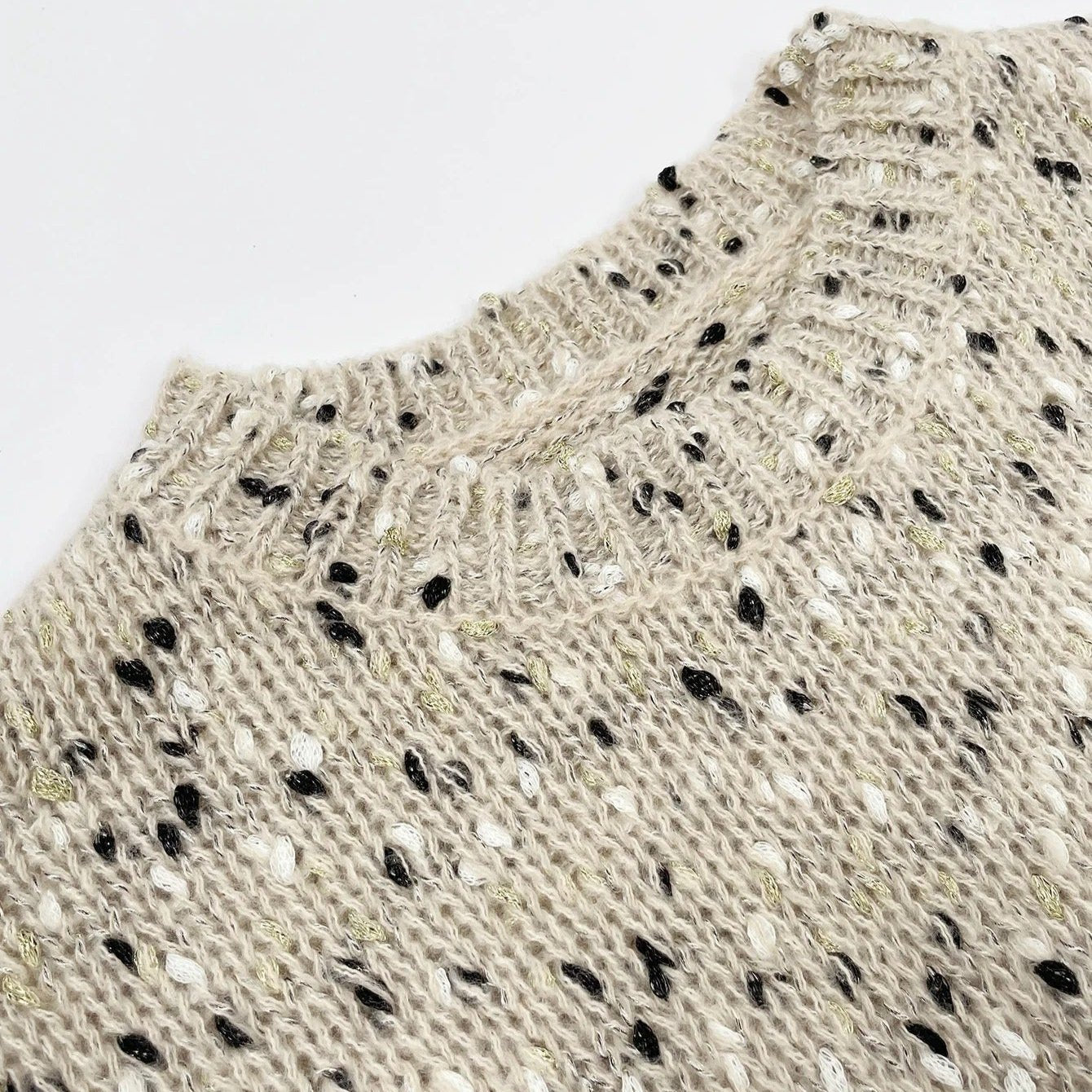 Pull en tricot à épaules tombantes pour femmes