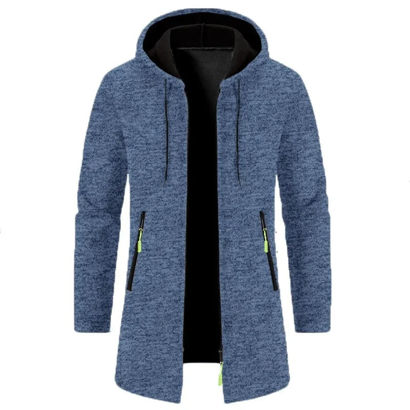 Sweats à capuche zippés à manches longues pour hommes