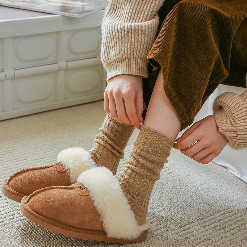 3 paires/ensemble Chaussettes en laine de cachemire pour femmes
