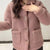 Manteau d'hiver en polaire épaisse pour femmes