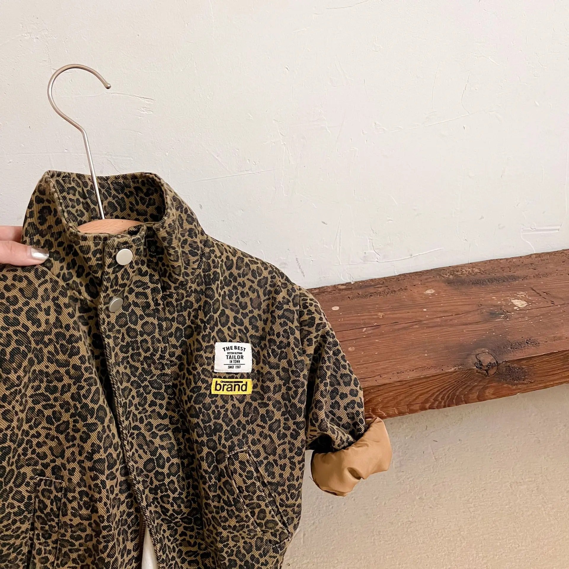Veste imprimée léopard pour enfants