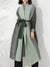 Trench-coat plissé dégradé pour femmes