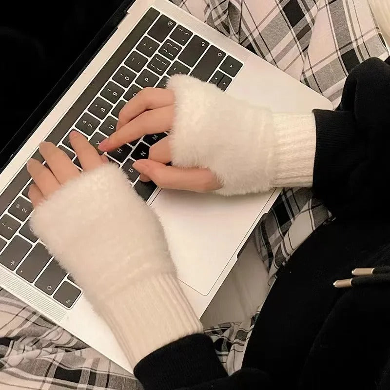 Gants polaires demi-doigts