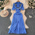 Robe chemise longue en tricot pour femmes
