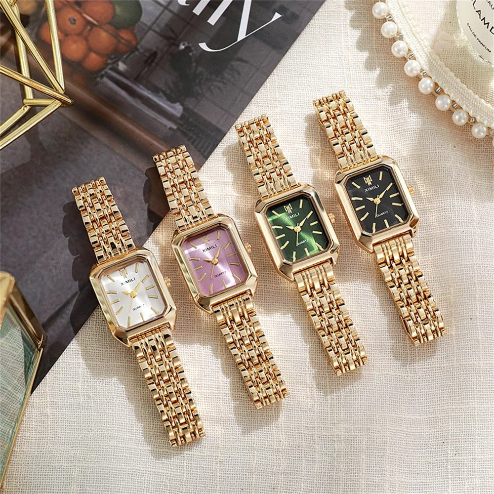 Montre carrée Light Luxury pour femmes