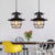 Lampe suspendue rétro industrielle