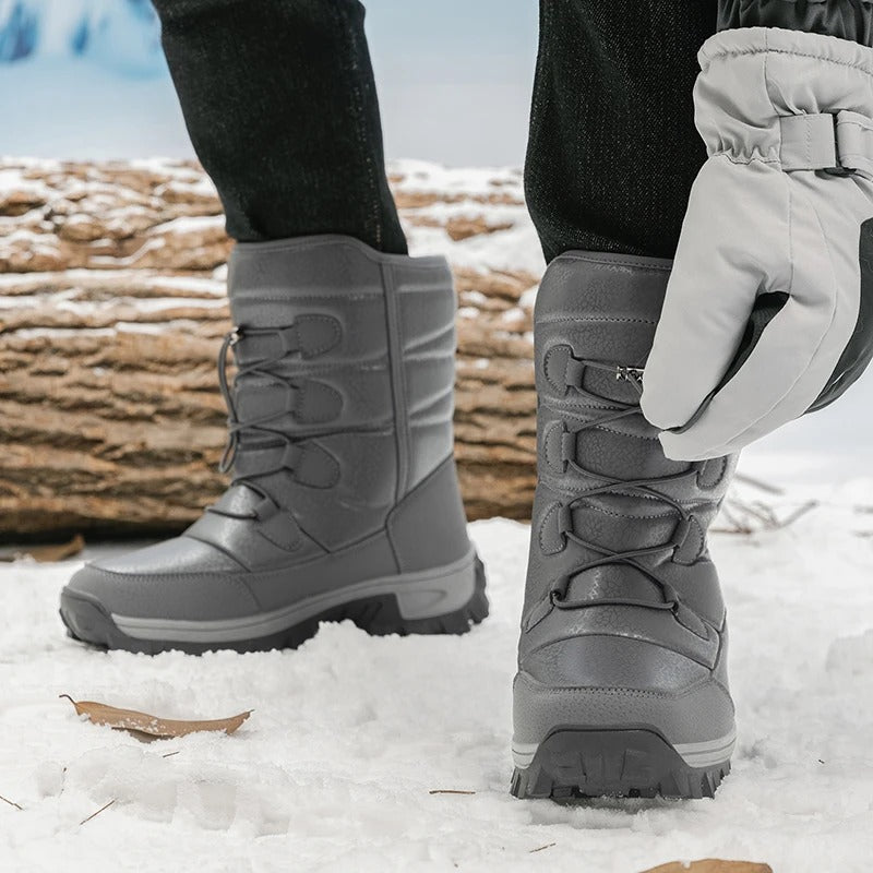 Bottes d'hiver en peluche pour hommes