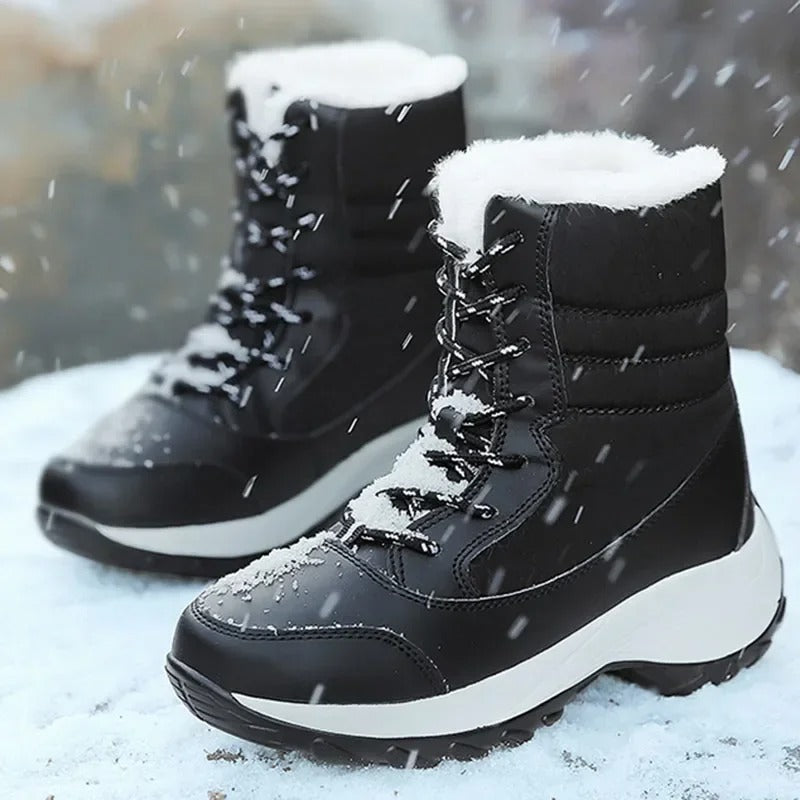 Bottes de neige d'extérieur à plateforme pour femmes