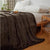 Couverture en laine velours corail