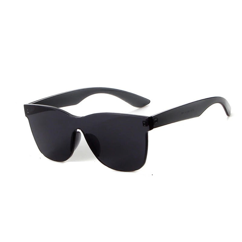 Lunettes de soleil carrées sans monture Candy Colors