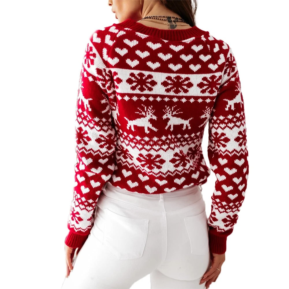 Pull de Noël en tricot pour femmes