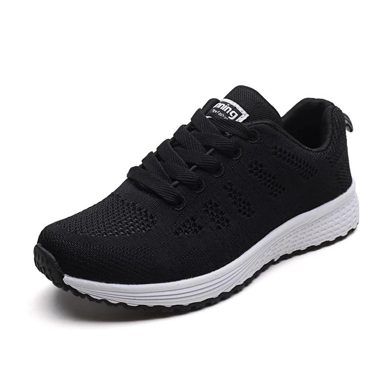 Chaussures plates en maille respirante pour femmes
