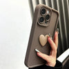 Coque de téléphone en silicone coeur pour iPhone