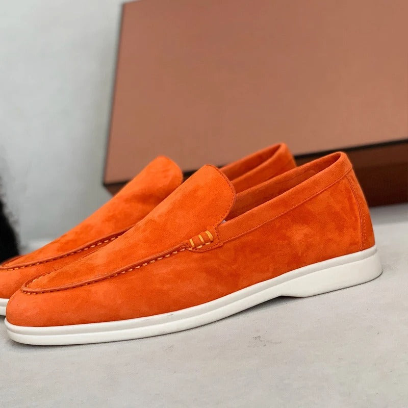 Mocassins en cuir suédé pour hommes
