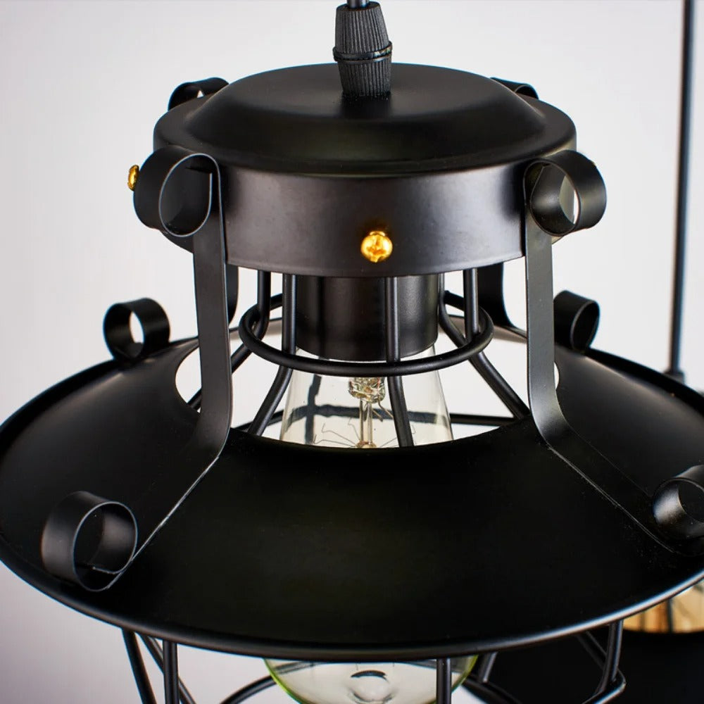 Lampe suspendue rétro industrielle