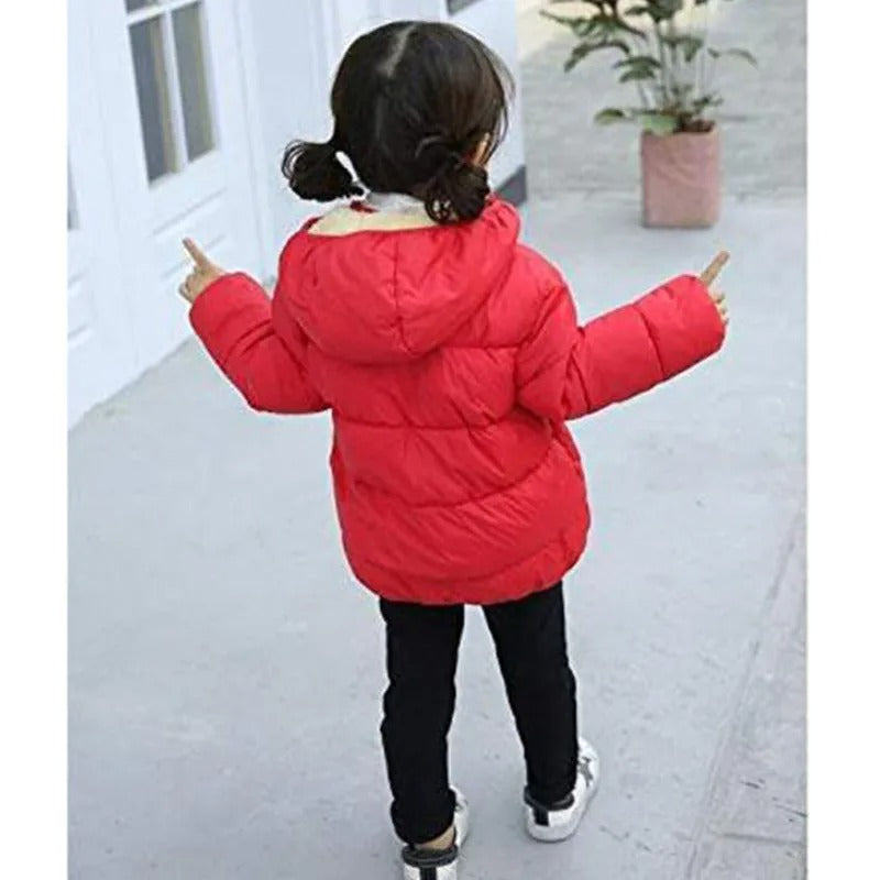 Veste à capuchon en fourrure pour enfants