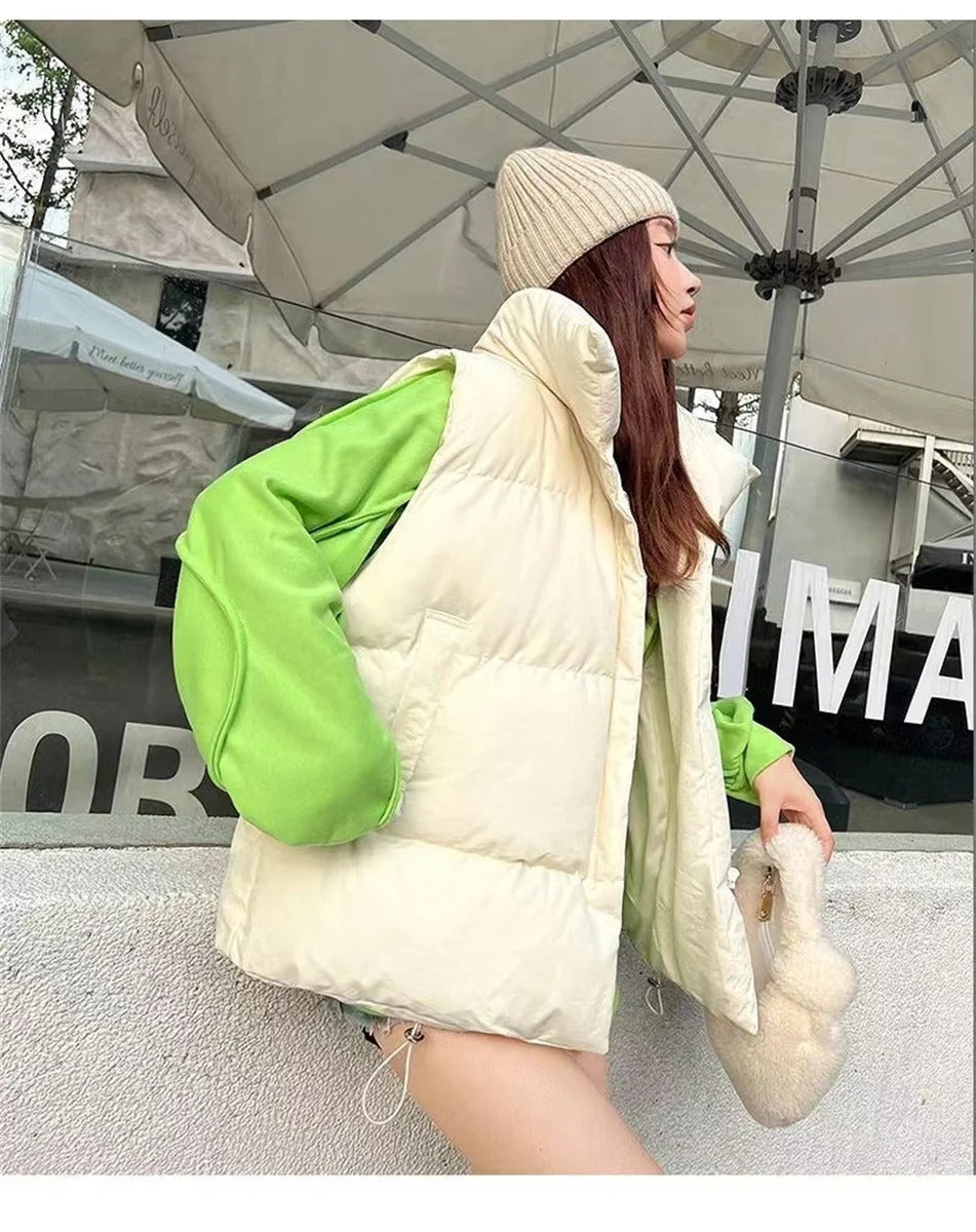 Gilet en duvet chaud pour femmes