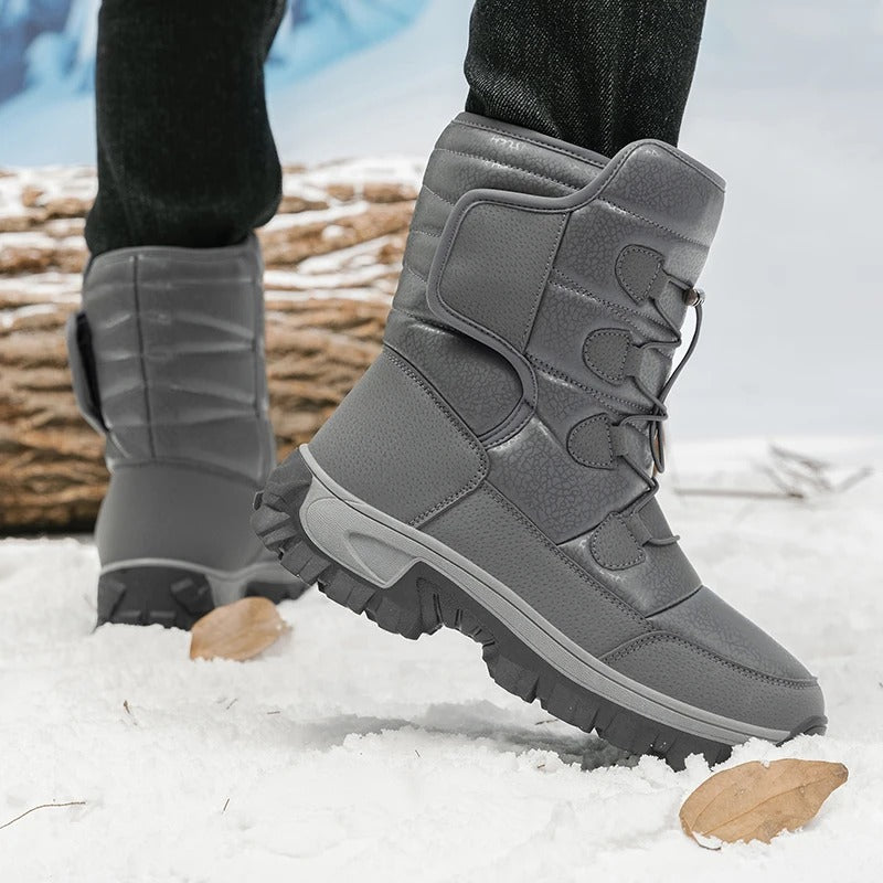 Bottes d'hiver en peluche pour hommes