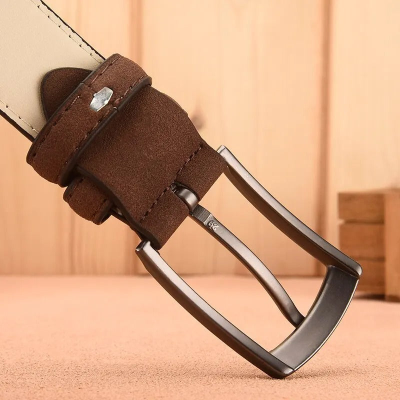 Ceinture rétro en daim pour hommes