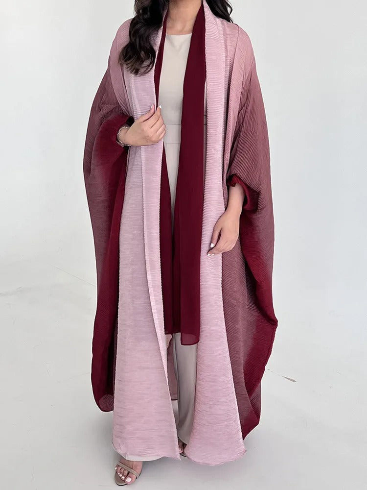 Trench-coat plissé dégradé pour femmes