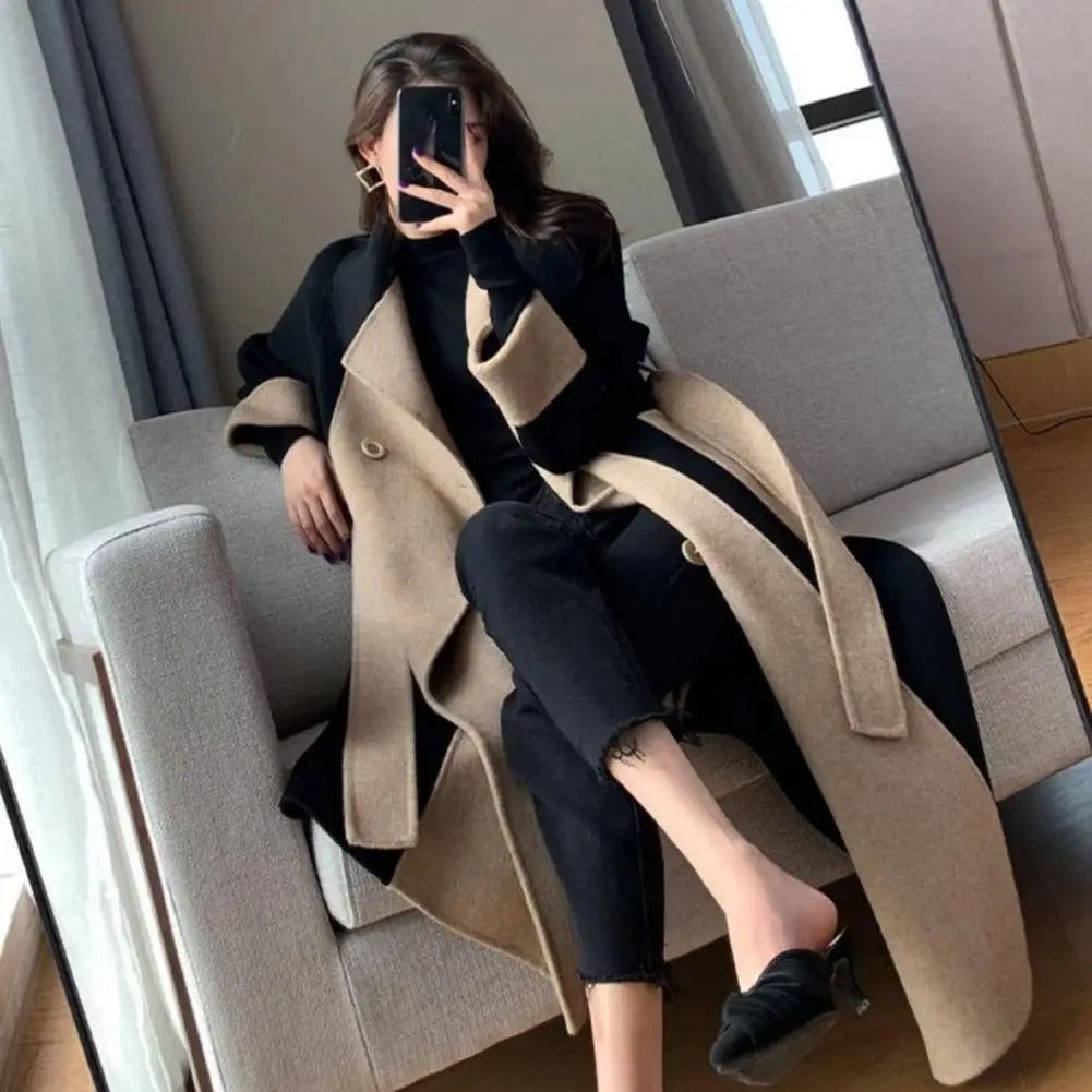 Manteau d'hiver double face pour femmes