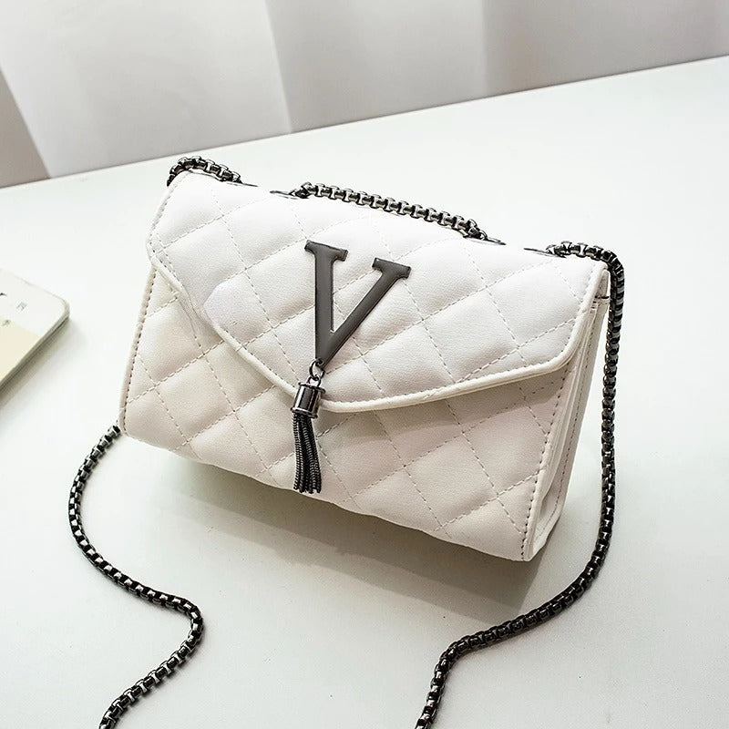 Sac à main matelassé de luxe à gland