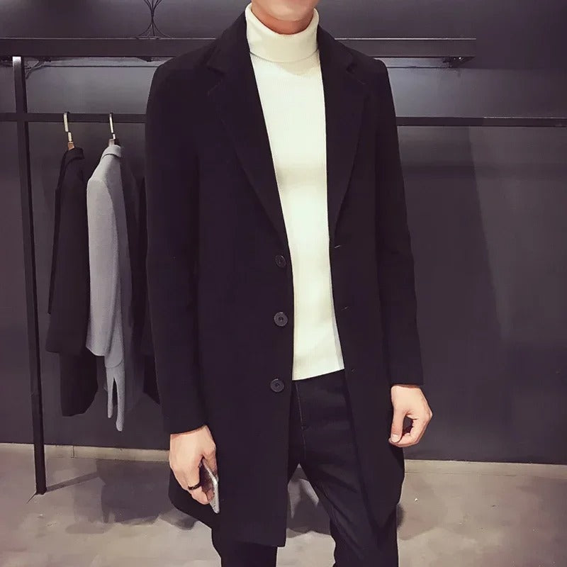 Manteau d'affaires ajusté pour hommes