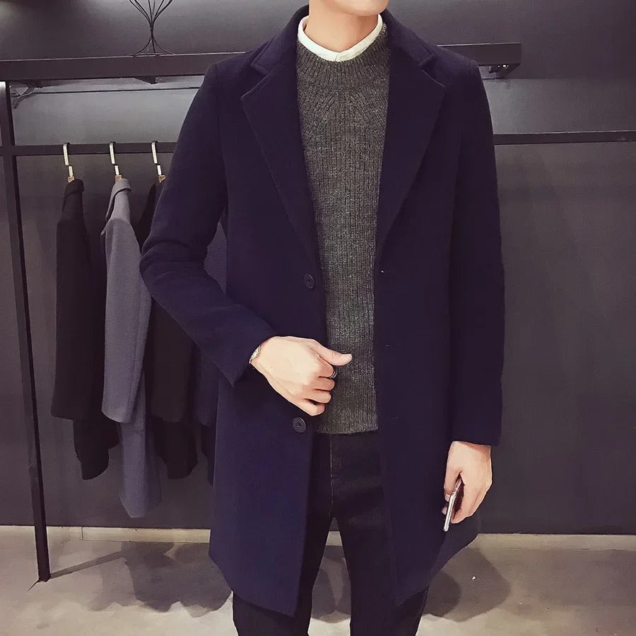 Manteau d'affaires ajusté pour hommes