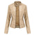 Veste de motard en cuir pour femmes
