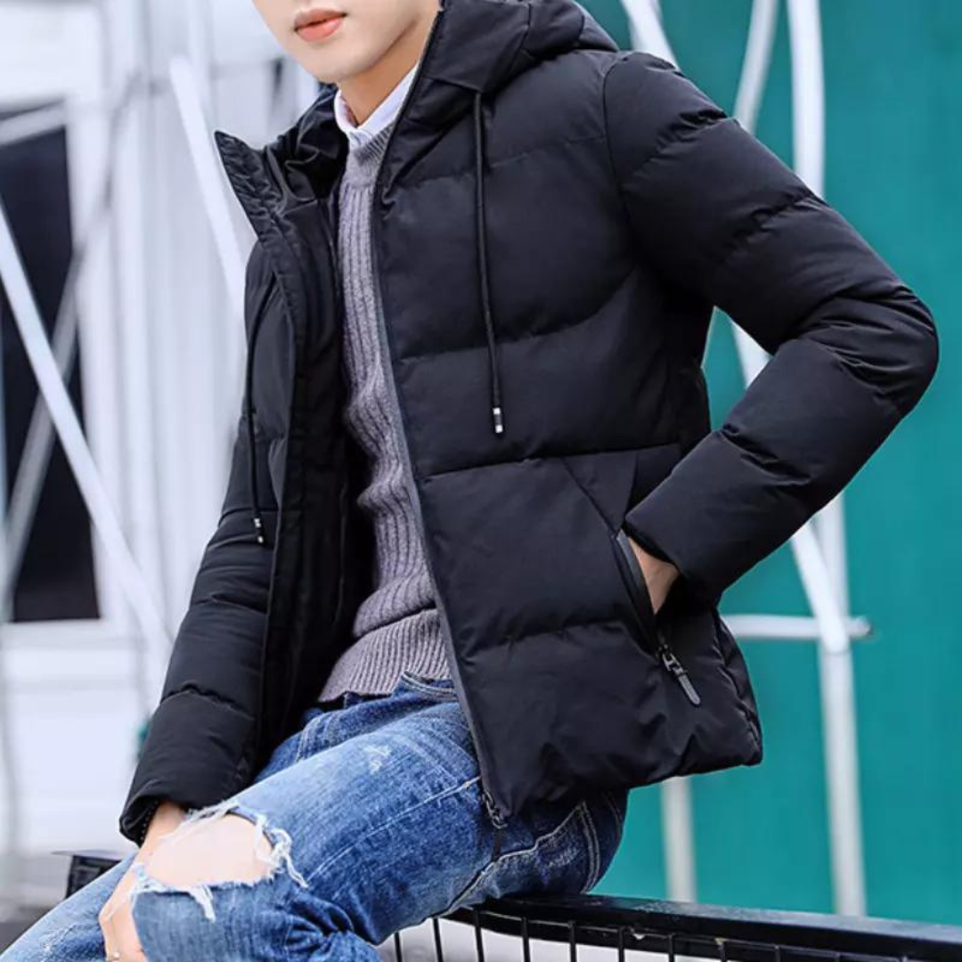 Veste chaude à capuche pour hommes