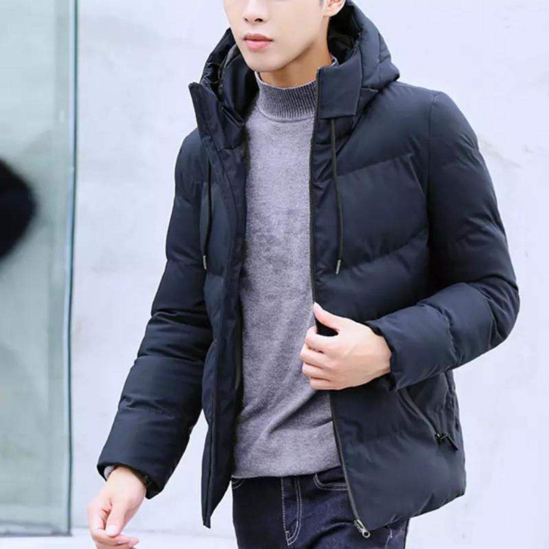Veste chaude à capuche pour hommes