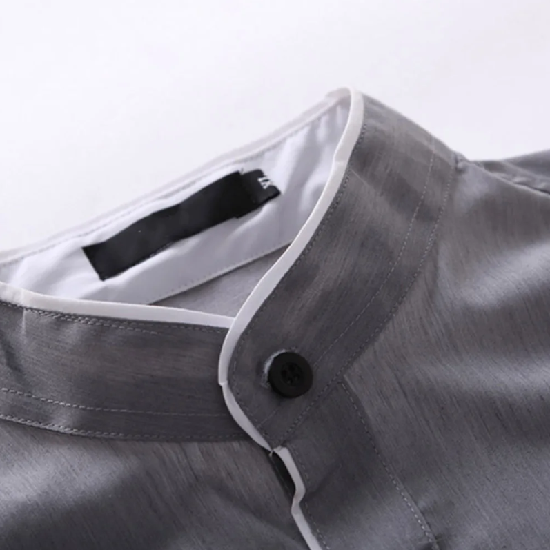 Chemisier slim à manches longues pour hommes