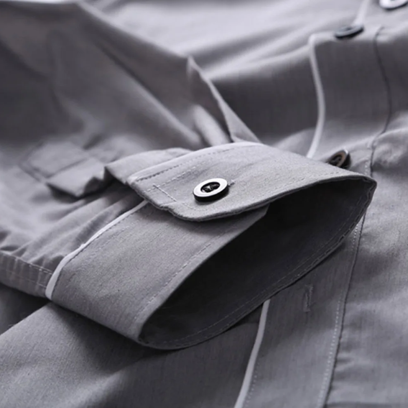 Chemisier slim à manches longues pour hommes