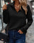 Variant image for Sweatshirt Femme Capuche Confortable Mélange Coton Polyester-19