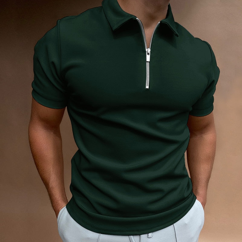 Variant image for Polo Homme Manches Courtes Élégant 100% Coton avec Col Chic-31