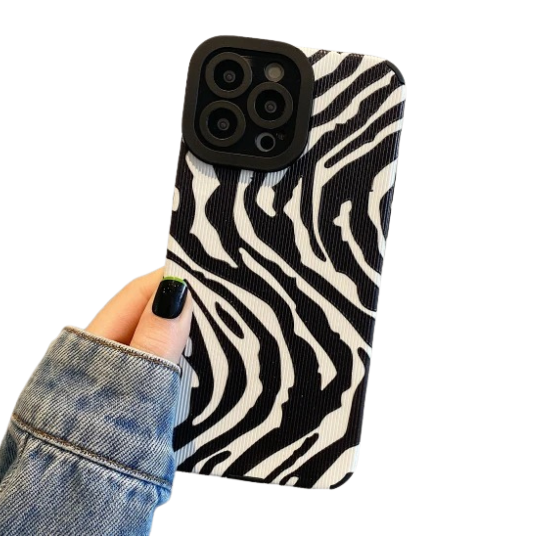 Coque pour iPhone avec motif zébré