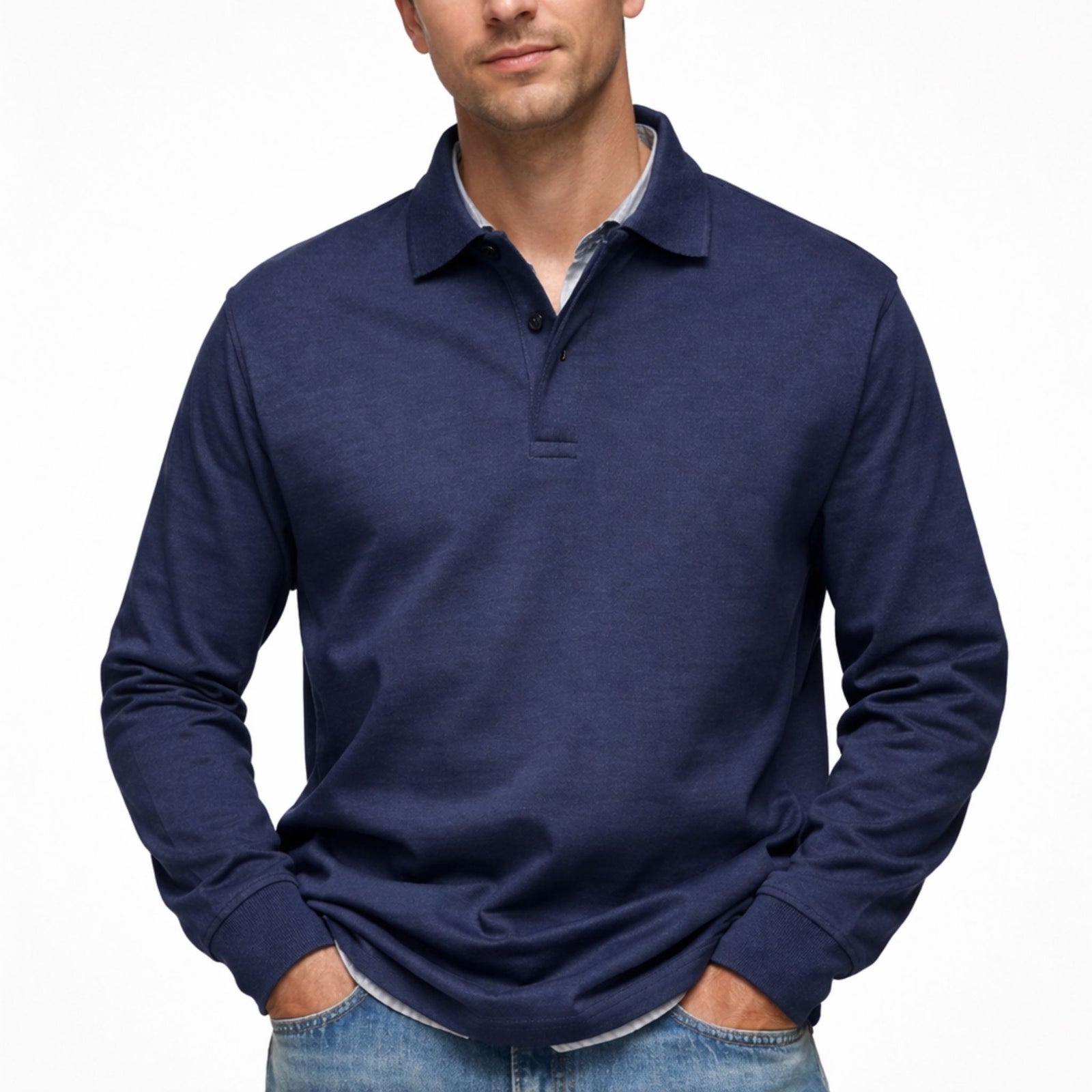 Polo à Manches Longues pour Hommes Chic