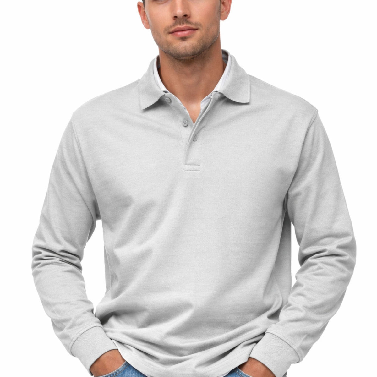Polo à Manches Longues pour Hommes Chic
