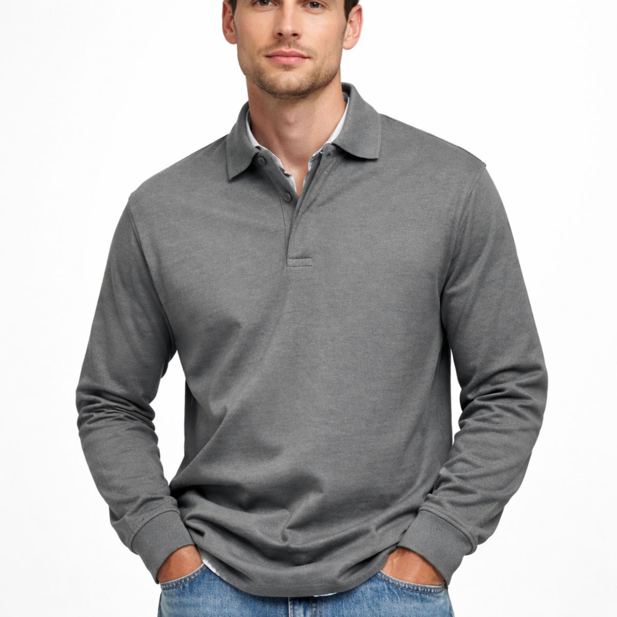 Polo à Manches Longues pour Hommes Chic