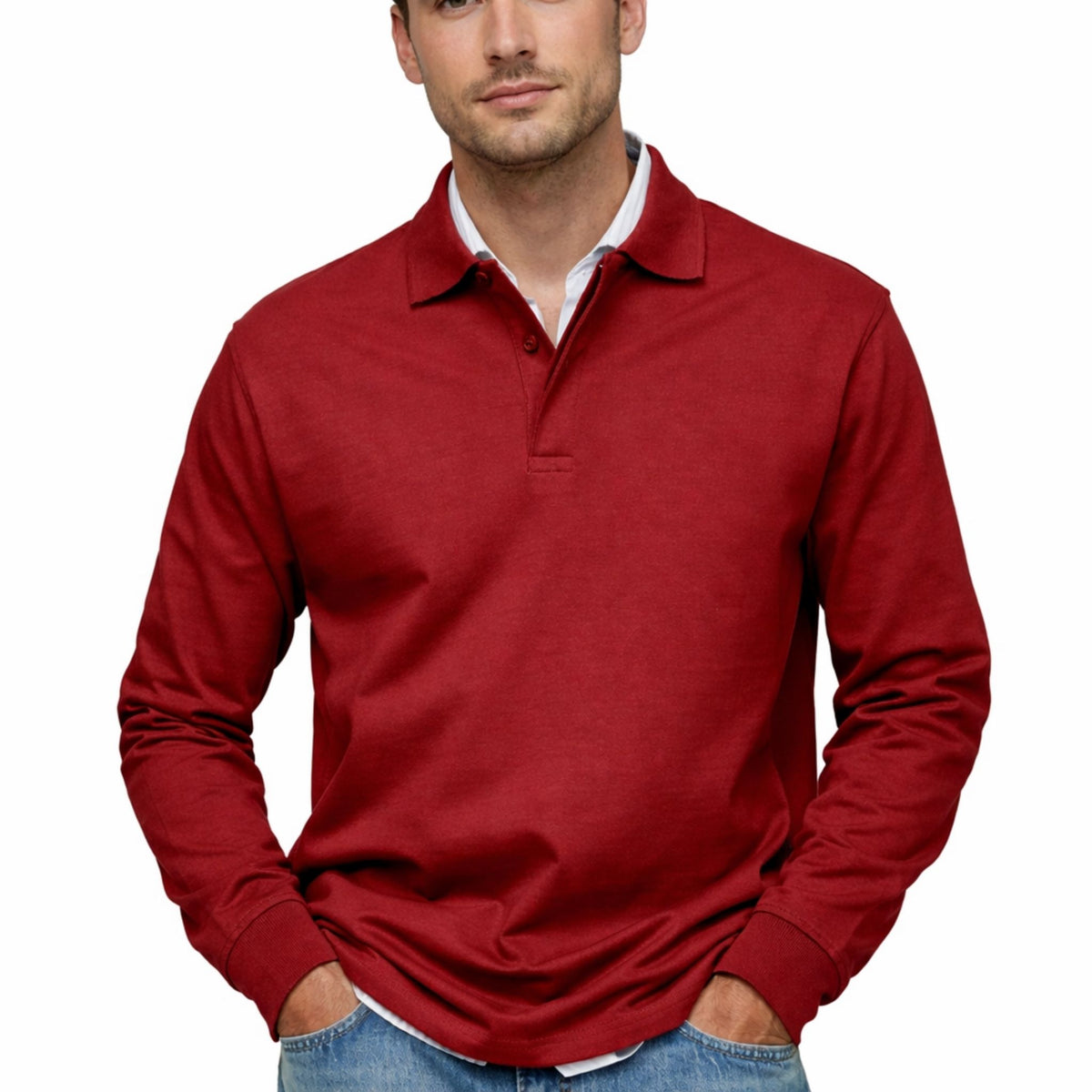 Polo à Manches Longues pour Hommes Chic
