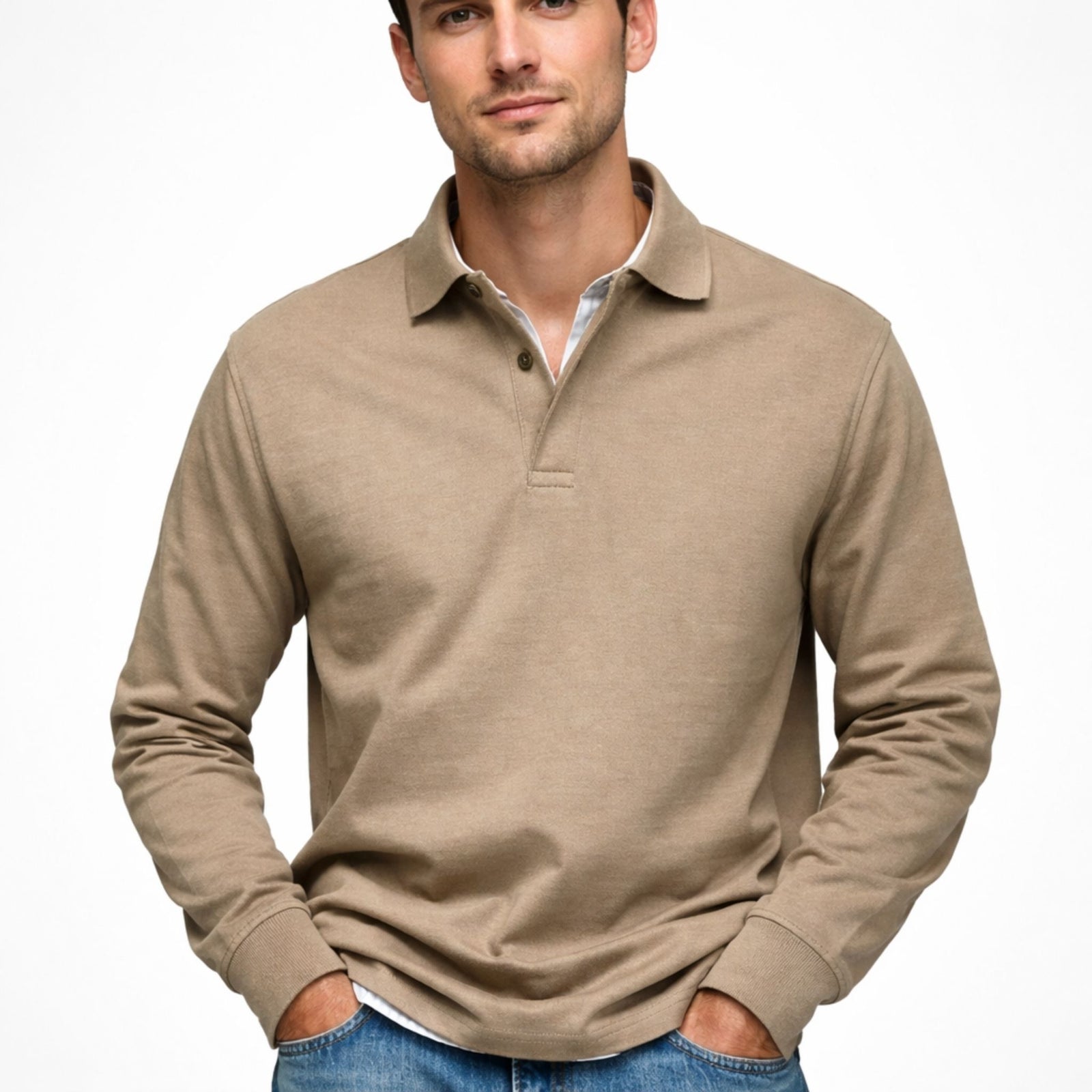 Polo à Manches Longues pour Hommes Chic