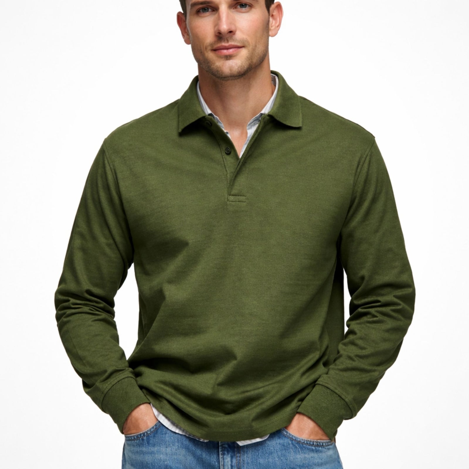 Polo à Manches Longues pour Hommes Chic