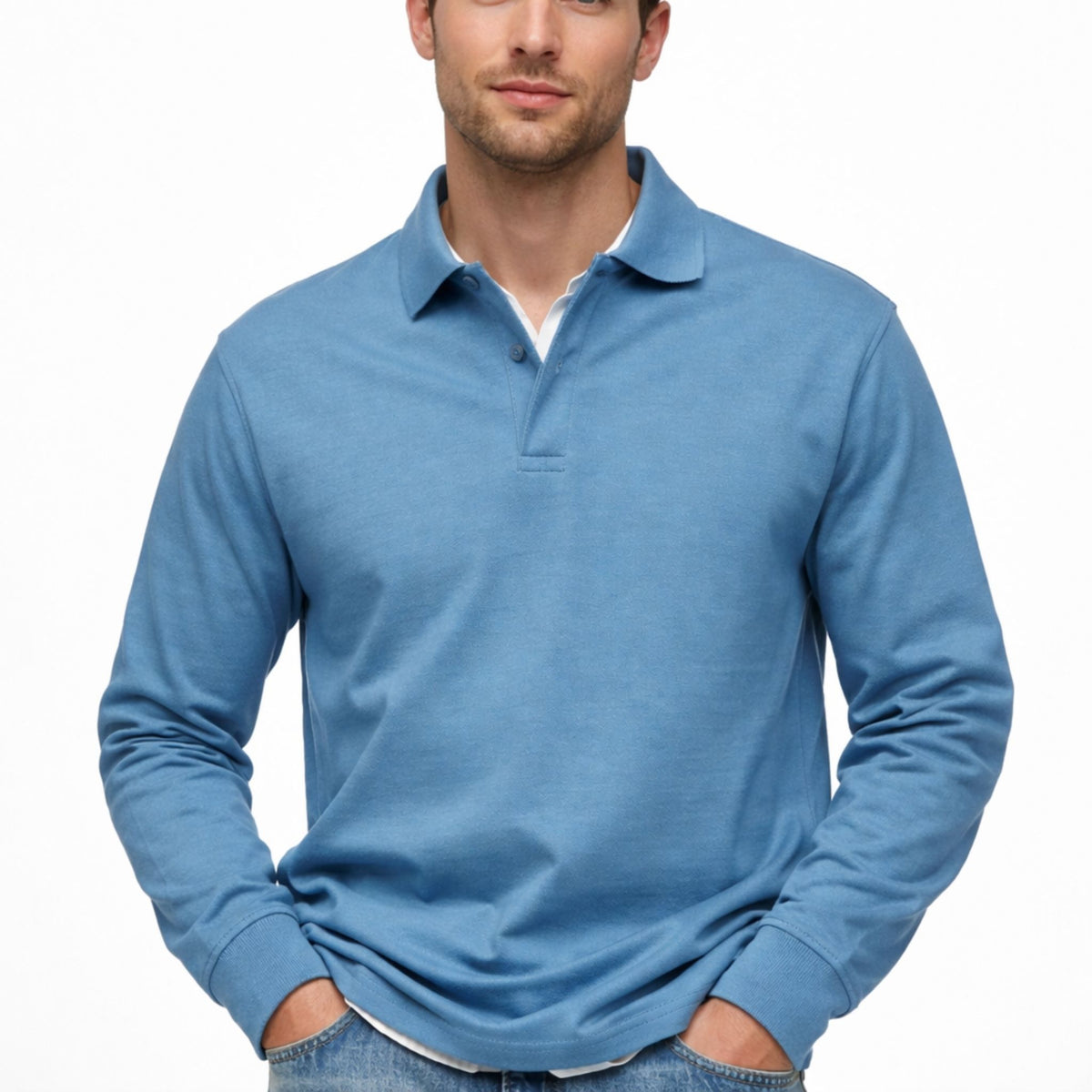 Polo à Manches Longues pour Hommes Chic