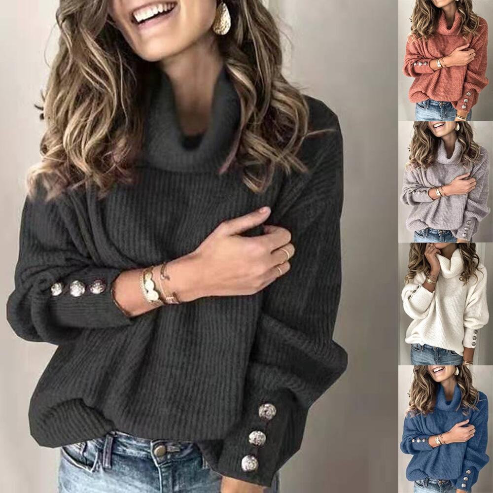 Variant image for Pull Femme Longs Manches Confortable en Mélange de Fibres Douces-39