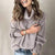 Variant image for Pull Femme Longs Manches Confortable en Mélange de Fibres Douces-49