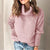 Variant image for Pull Femme Longs Manches Confortable en Mélange de Fibres Douces-33