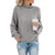 Variant image for Pull Col Roulé Femme Élégant en Laine Chaude-24