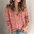 Cardigan Femme Tricot Col en V Profond Manches Longues Acrylique-3